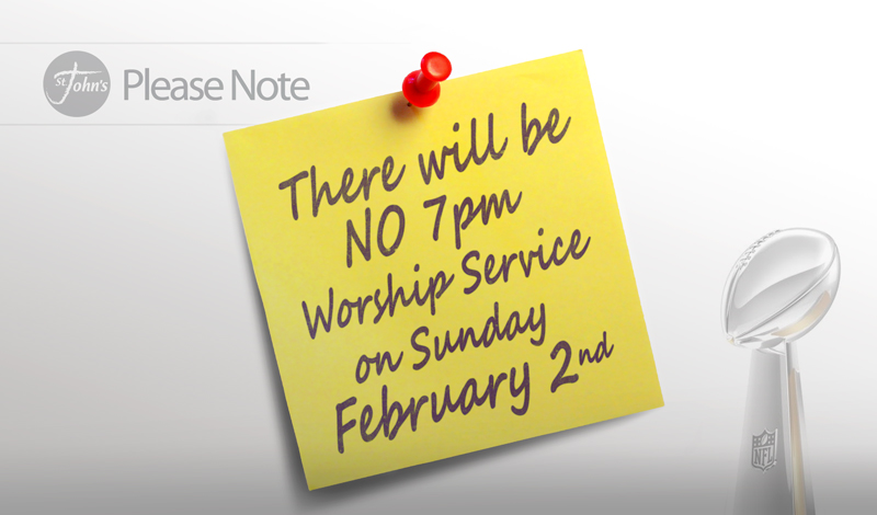 No 7pm Worship Service